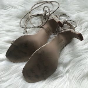 simmi vanessa snake clear detail toe loop heeled sandals